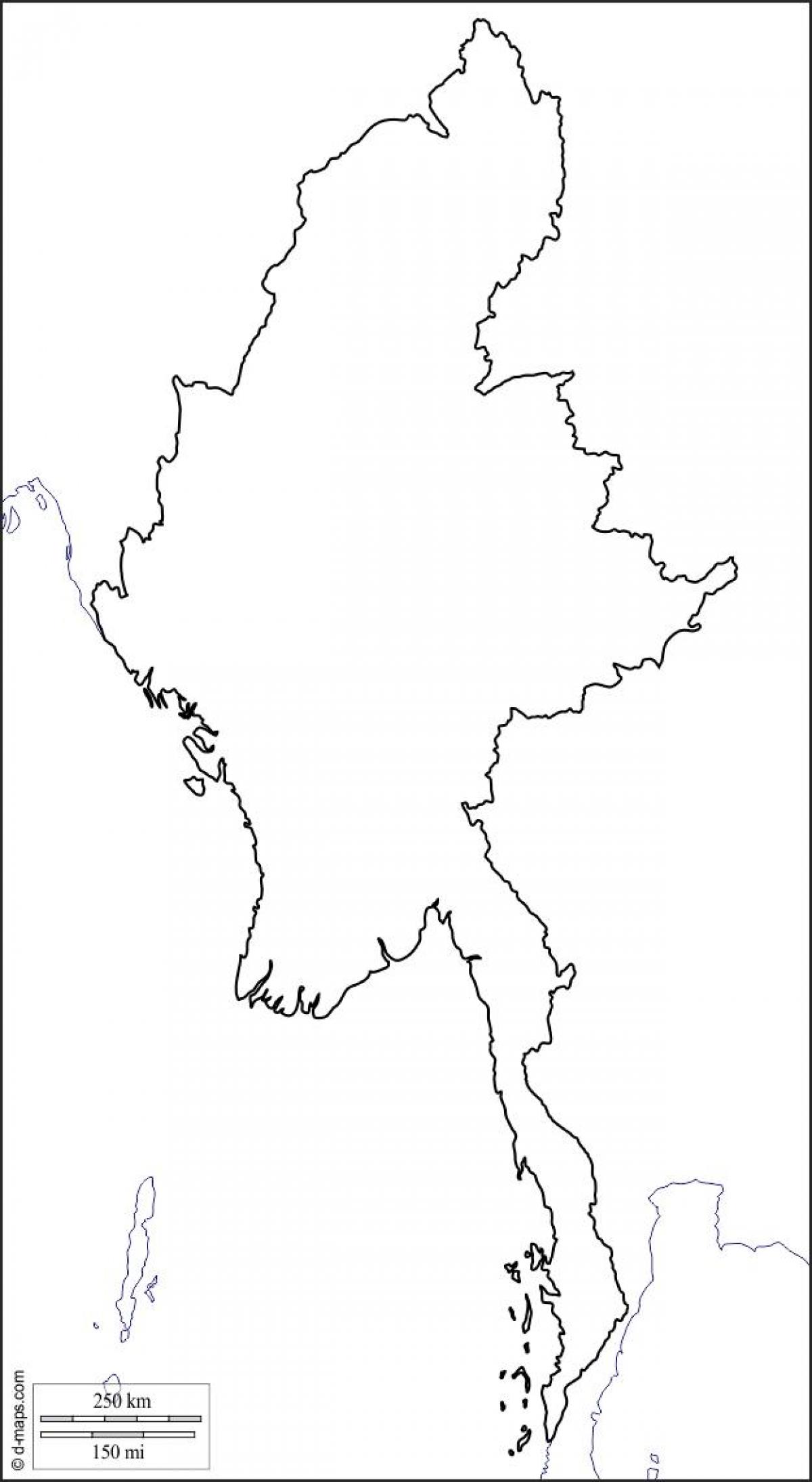 नक्शा म्यांमार के लि