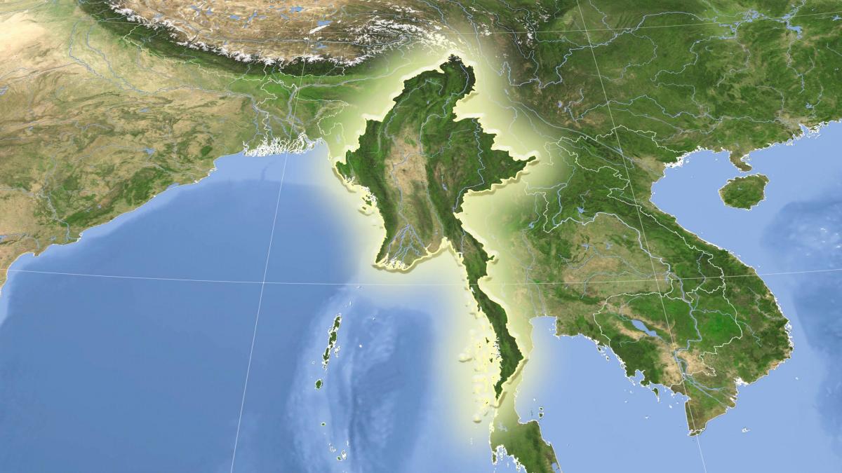 म्यांमार उपग्रह मानचित्र लाइव
