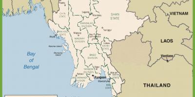 बर्मा के राजनीतिक मानचित्र